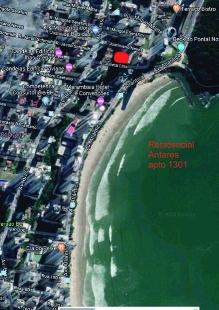 Apartamento Loft Predio Frente Mar Rodagigante Brisamarbc1